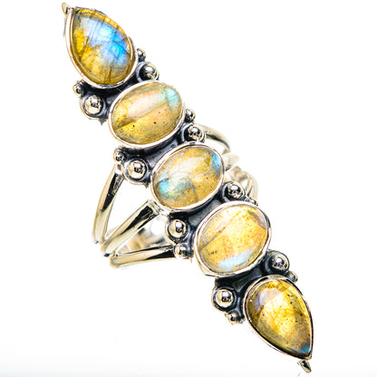 Labradorite Rings handcrafted by Ana Silver Co - RING133496 - Photo 2