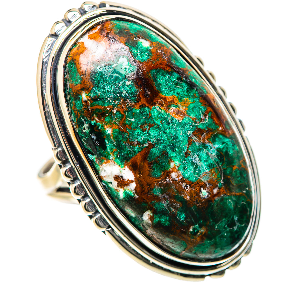 Malachite Rings handcrafted by Ana Silver Co - RING133502 - Photo 2