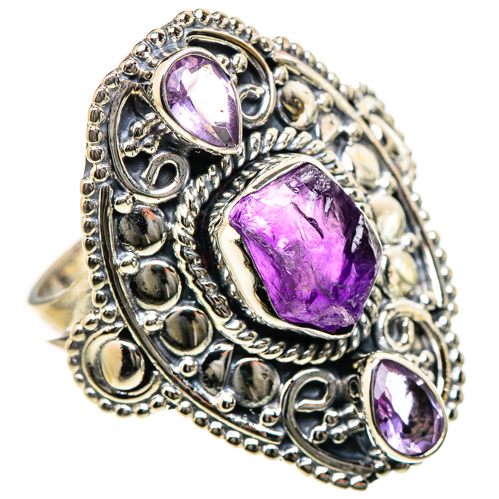 Amethyst Rings handcrafted by Ana Silver Co - RING133503 - Photo 2
