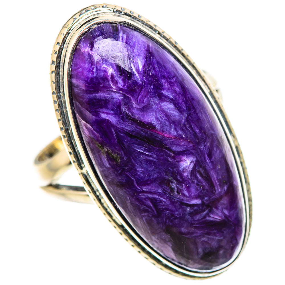 Charoite Rings handcrafted by Ana Silver Co - RING133504 - Photo 2
