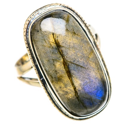 Labradorite Rings handcrafted by Ana Silver Co - RING133513 - Photo 2