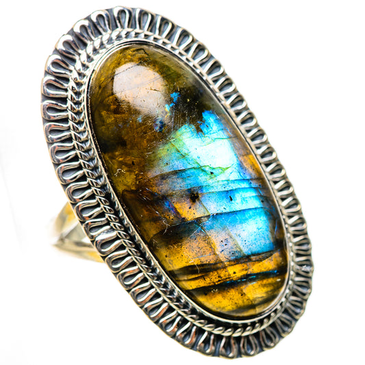 Labradorite Rings handcrafted by Ana Silver Co - RING133515 - Photo 2
