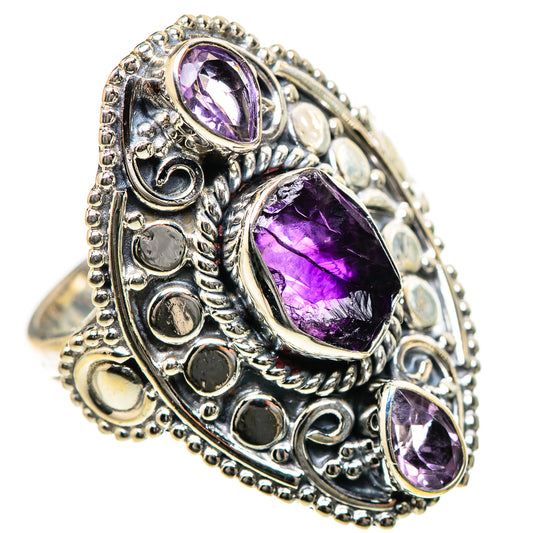 Amethyst Rings handcrafted by Ana Silver Co - RING133520 - Photo 2