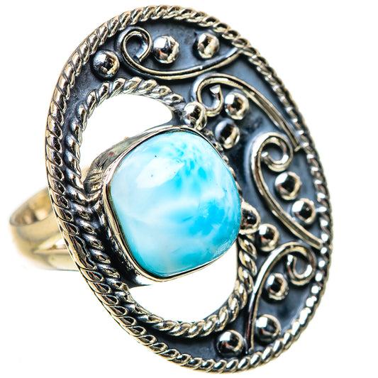 Larimar Rings handcrafted by Ana Silver Co - RING133528 - Photo 2