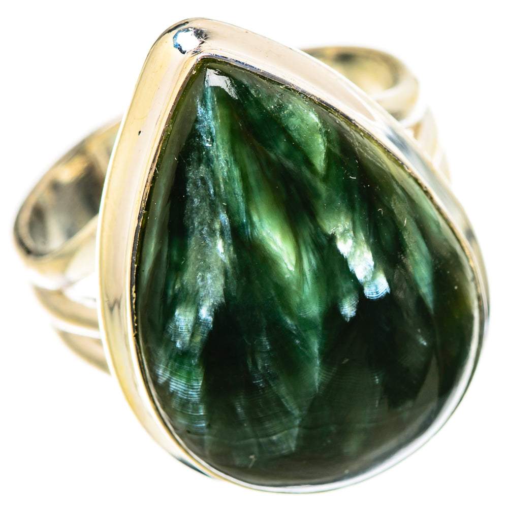 Seraphinite Rings handcrafted by Ana Silver Co - RING133533 - Photo 2