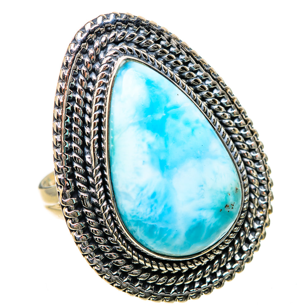 Larimar Rings handcrafted by Ana Silver Co - RING133543 - Photo 2