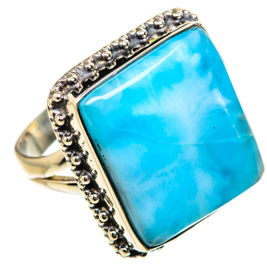 Larimar Rings handcrafted by Ana Silver Co - RING133545 - Photo 2