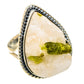 Green Quartz Crystal Rings handcrafted by Ana Silver Co - RING133554 - Photo 2