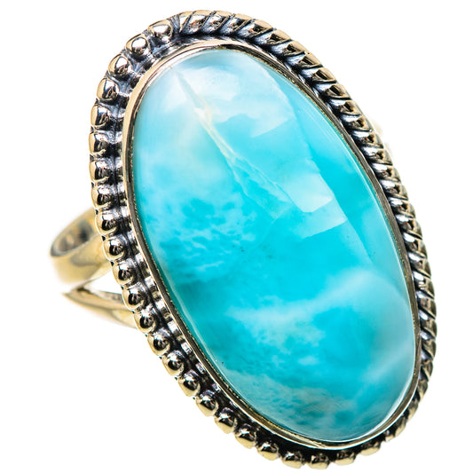 Larimar Rings handcrafted by Ana Silver Co - RING133558 - Photo 2