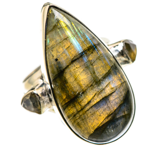 Labradorite Rings handcrafted by Ana Silver Co - RING133560 - Photo 2