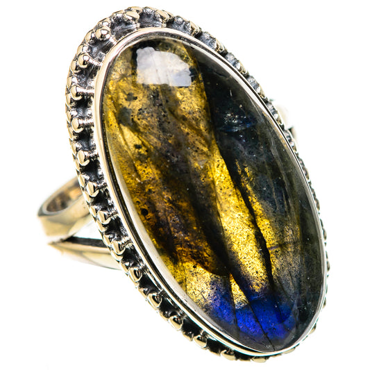 Labradorite Rings handcrafted by Ana Silver Co - RING133562 - Photo 2