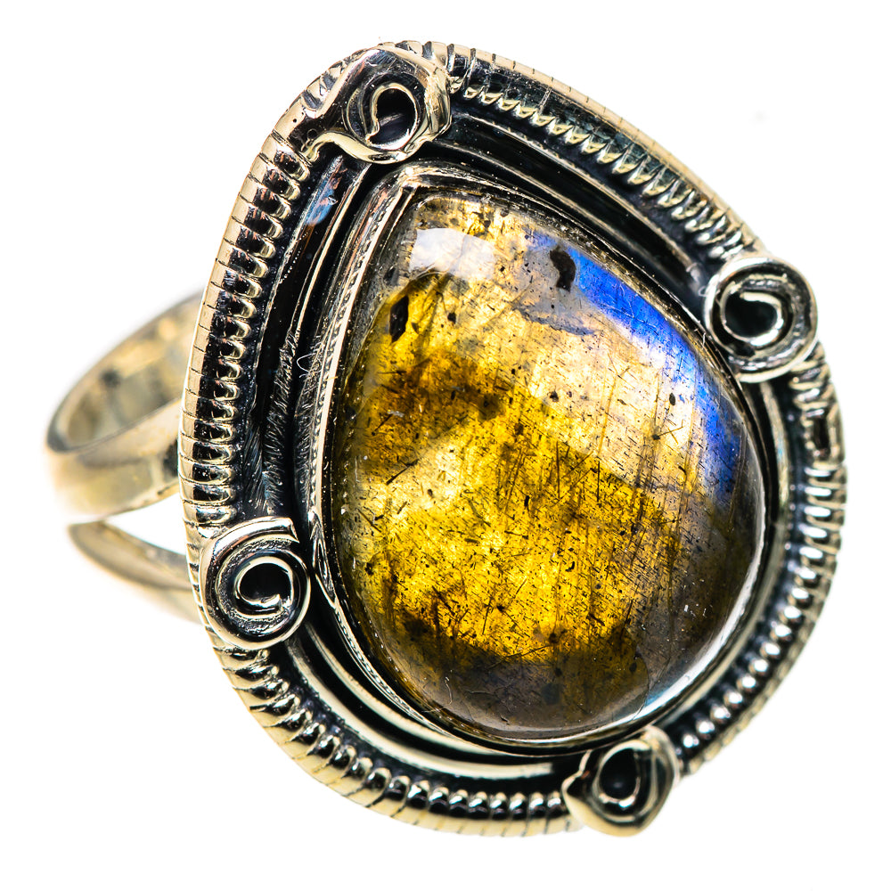 Labradorite Rings handcrafted by Ana Silver Co - RING133568 - Photo 2