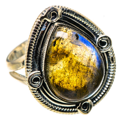 Labradorite Rings handcrafted by Ana Silver Co - RING133568 - Photo 2