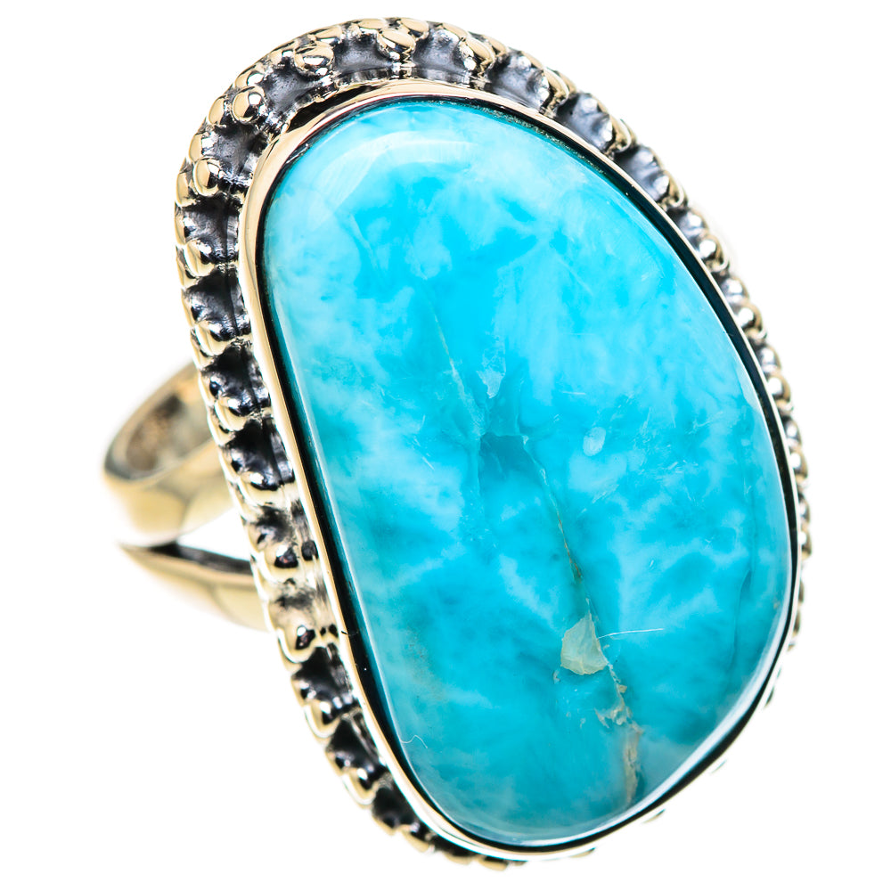 Larimar Rings handcrafted by Ana Silver Co - RING133570 - Photo 2
