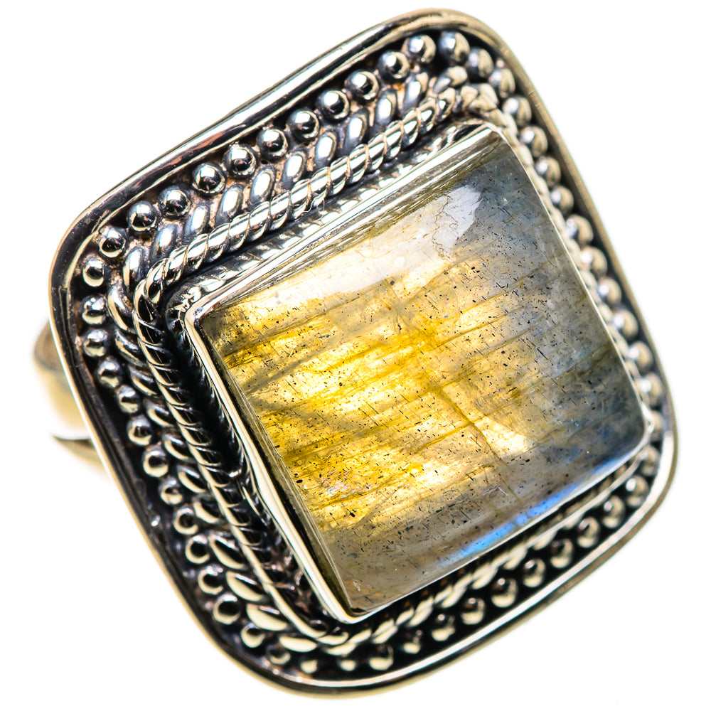 Labradorite Rings handcrafted by Ana Silver Co - RING133571 - Photo 2