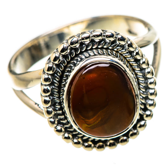Mexican Fire Agate Rings handcrafted by Ana Silver Co - RING133578 - Photo 2