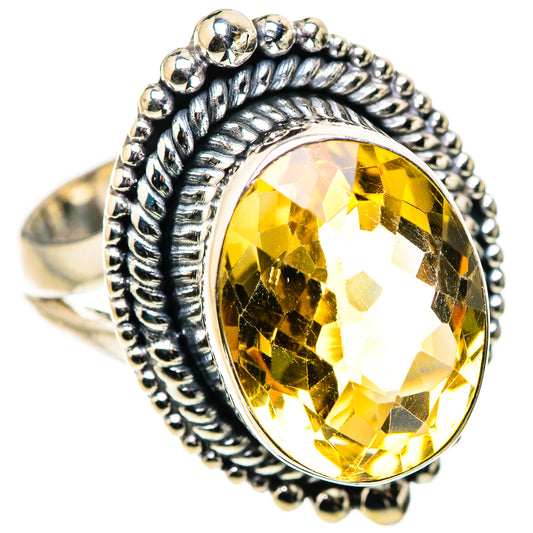 Citrine Rings handcrafted by Ana Silver Co - RING133581 - Photo 2
