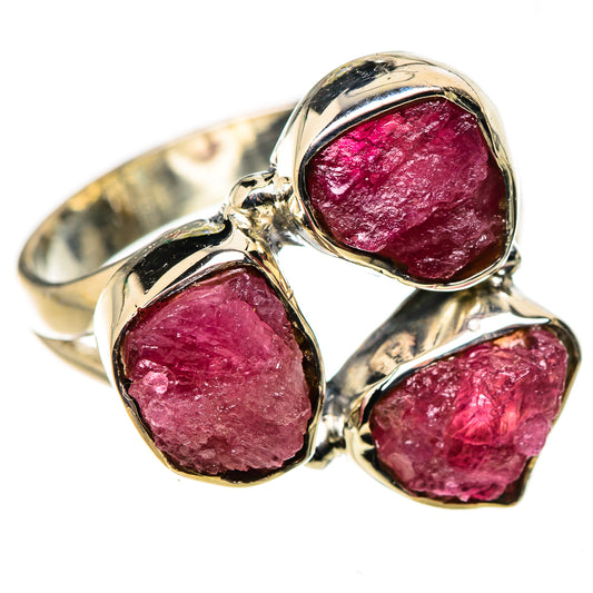 Pink Tourmaline Rings handcrafted by Ana Silver Co - RING133582 - Photo 2