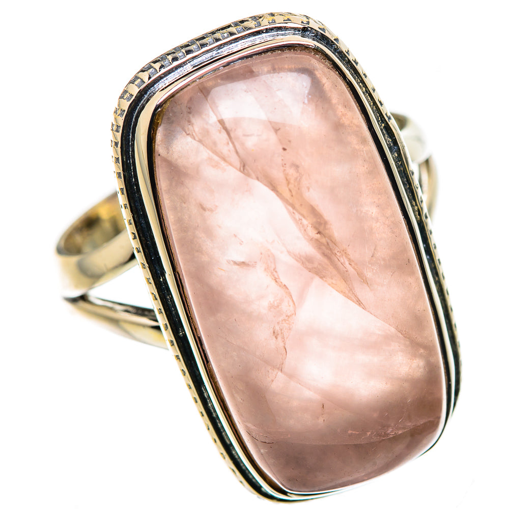 Rose Quartz Rings handcrafted by Ana Silver Co - RING133583 - Photo 2