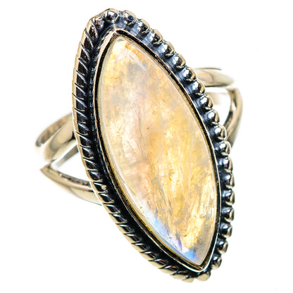 Rainbow Moonstone Rings handcrafted by Ana Silver Co - RING133590 - Photo 2