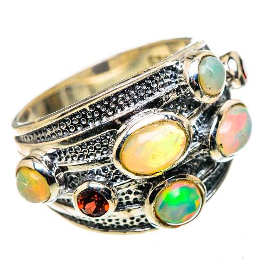 Ethiopian Opal Rings handcrafted by Ana Silver Co - RING133594 - Photo 2