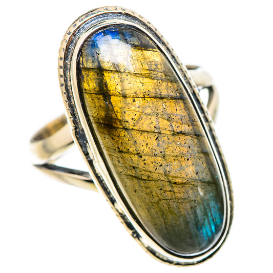 Labradorite Rings handcrafted by Ana Silver Co - RING133596 - Photo 2