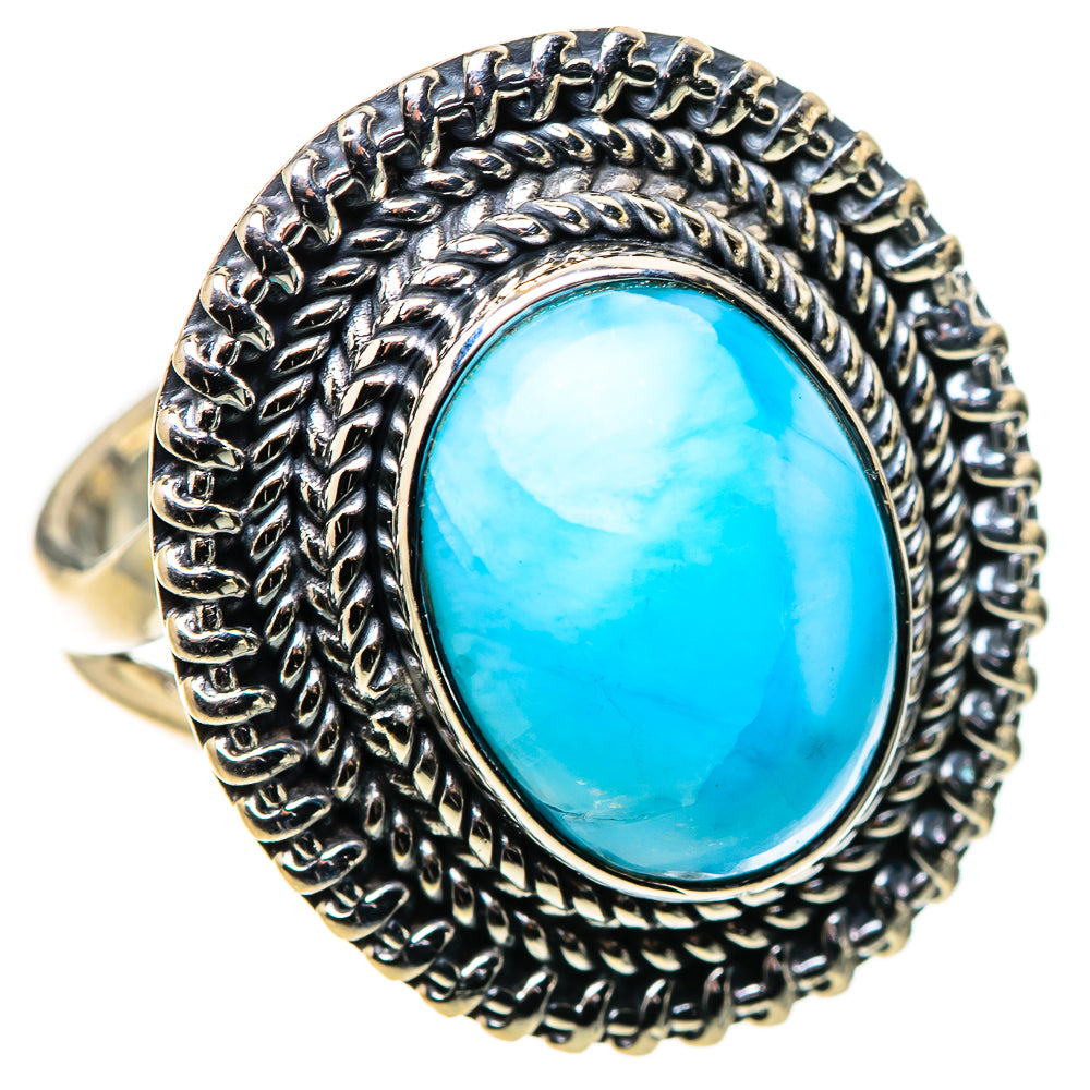 Larimar Rings handcrafted by Ana Silver Co - RING133599 - Photo 2