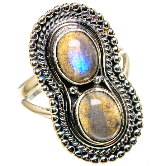 Labradorite Rings handcrafted by Ana Silver Co - RING133604 - Photo 2