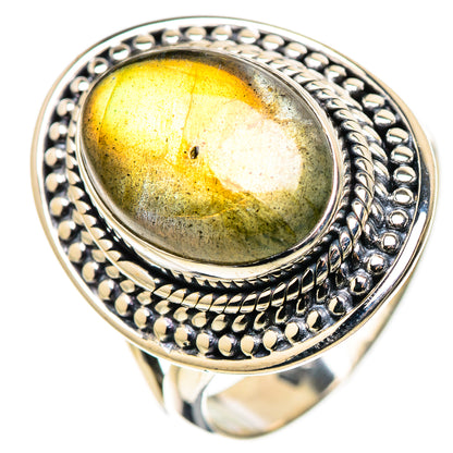 Labradorite Rings handcrafted by Ana Silver Co - RING133612 - Photo 2