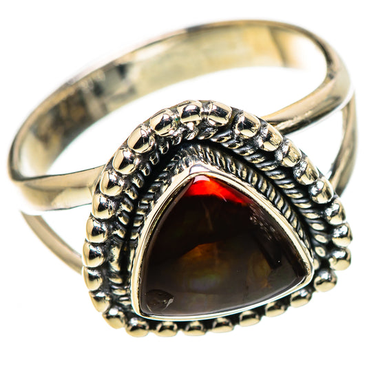 Mexican Fire Agate Rings handcrafted by Ana Silver Co - RING133613 - Photo 2