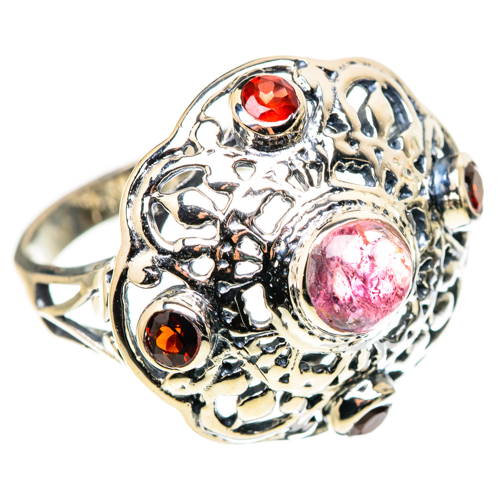 Pink Tourmaline Rings handcrafted by Ana Silver Co - RING133619 - Photo 2