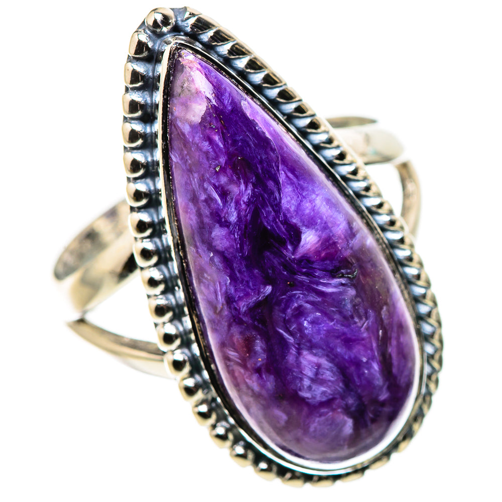 Charoite Rings handcrafted by Ana Silver Co - RING133621 - Photo 2