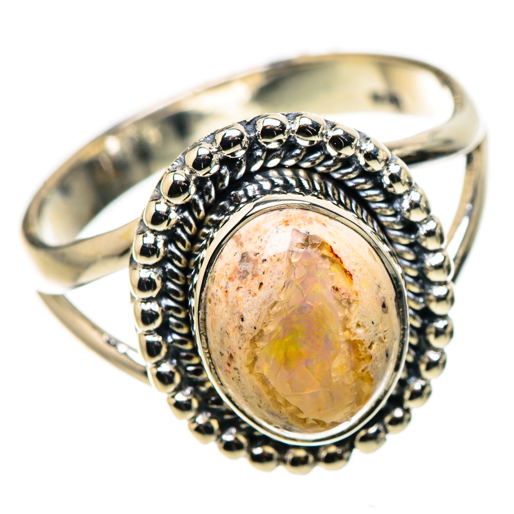 Mexican Fire Opal Rings handcrafted by Ana Silver Co - RING133627 - Photo 2