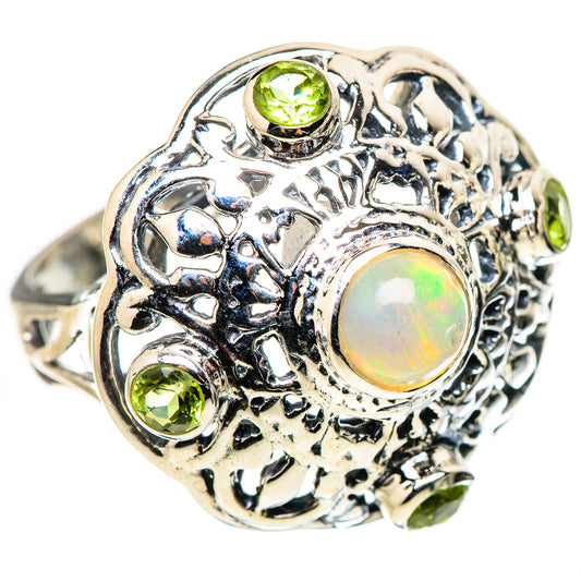 Ethiopian Opal Rings handcrafted by Ana Silver Co - RING133628 - Photo 2