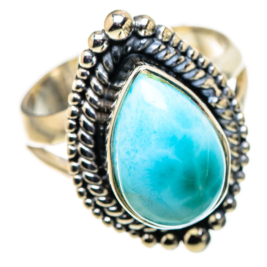 Larimar Rings handcrafted by Ana Silver Co - RING133632 - Photo 2