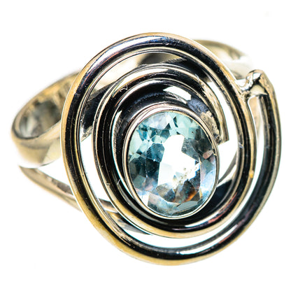 Blue Topaz Rings handcrafted by Ana Silver Co - RING133633 - Photo 2