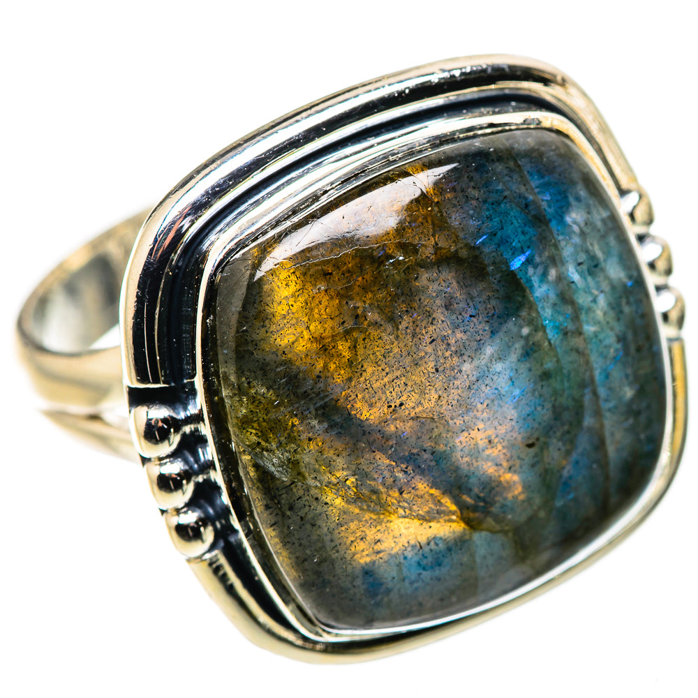 Labradorite Rings handcrafted by Ana Silver Co - RING133634 - Photo 2