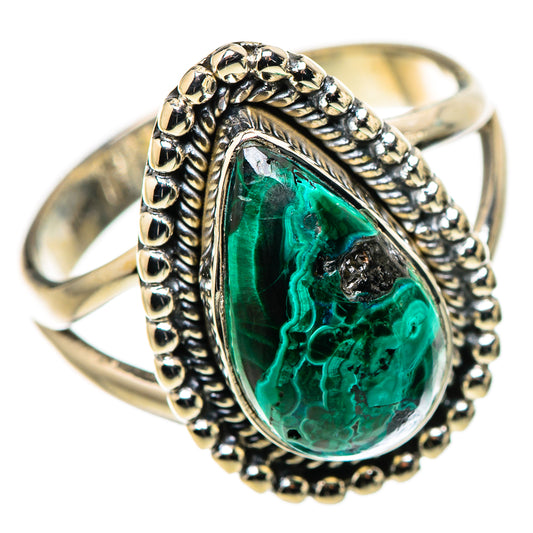 Malachite Rings handcrafted by Ana Silver Co - RING133642 - Photo 2