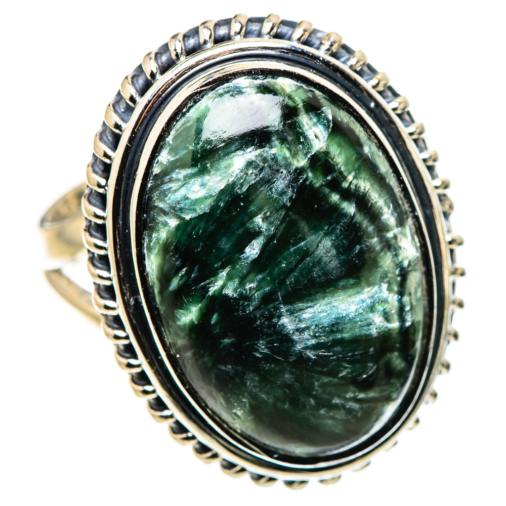 Seraphinite Rings handcrafted by Ana Silver Co - RING133644 - Photo 2