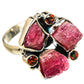 Pink Tourmaline Rings handcrafted by Ana Silver Co - RING133647 - Photo 2
