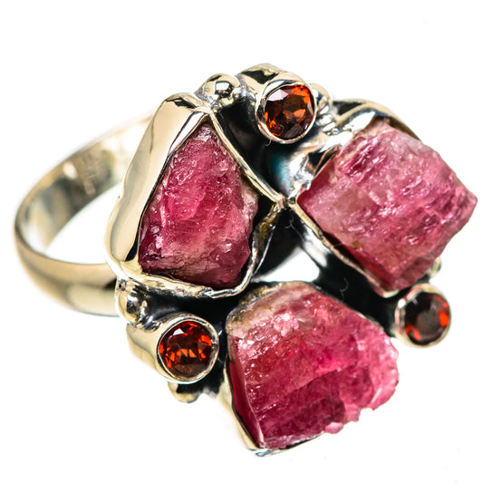 Pink Tourmaline Rings handcrafted by Ana Silver Co - RING133647 - Photo 2