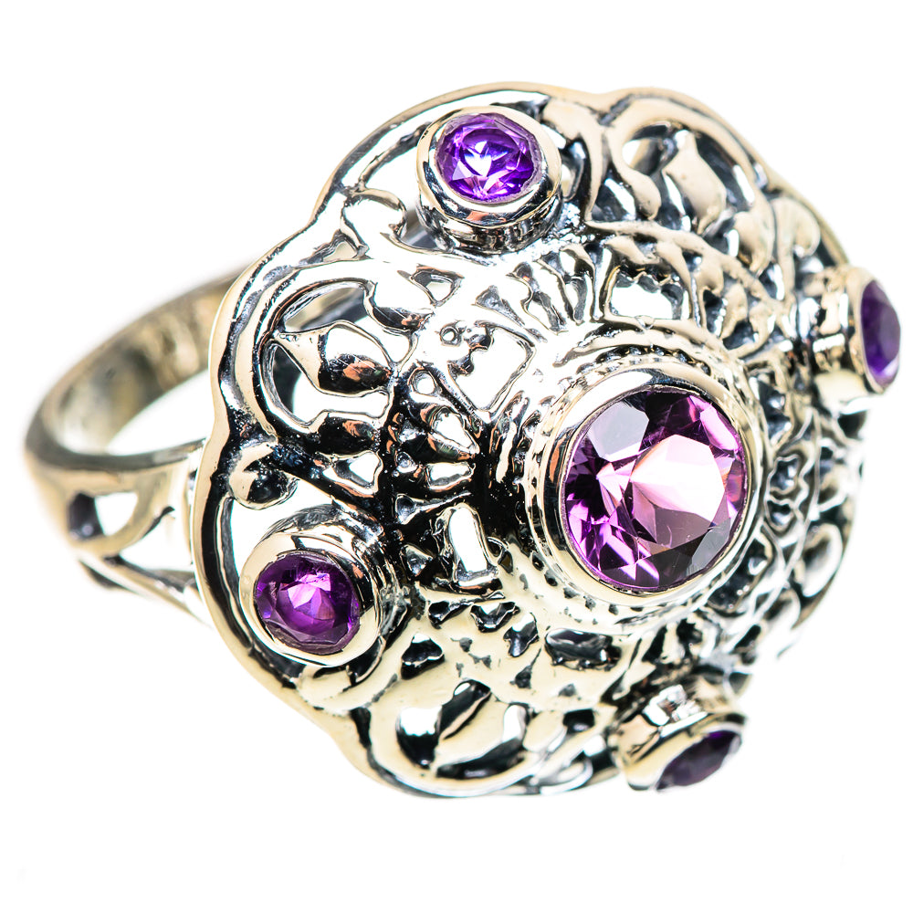 Amethyst Rings handcrafted by Ana Silver Co - RING133651 - Photo 2