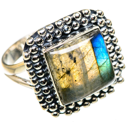 Labradorite Rings handcrafted by Ana Silver Co - RING133662 - Photo 2