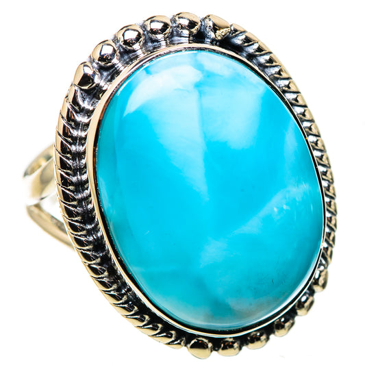 Larimar Rings handcrafted by Ana Silver Co - RING133669 - Photo 2