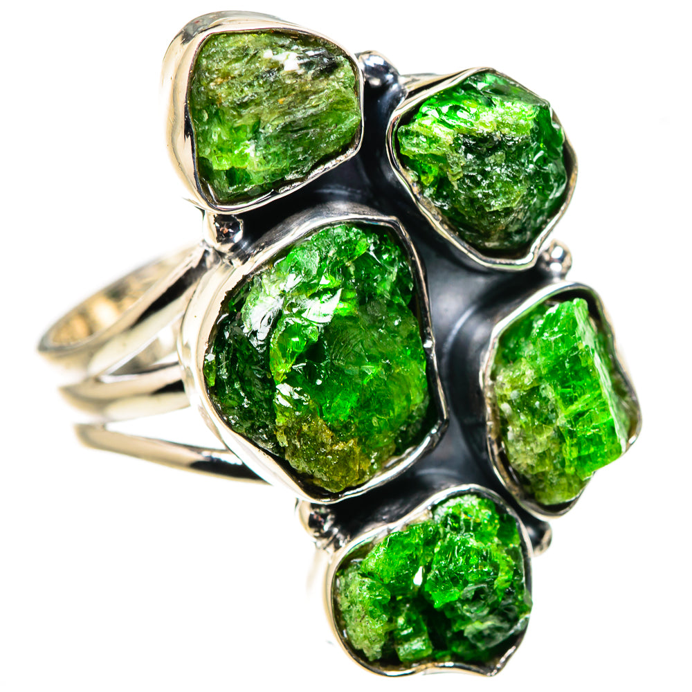 Chrome Diopside Rings handcrafted by Ana Silver Co - RING133671 - Photo 2