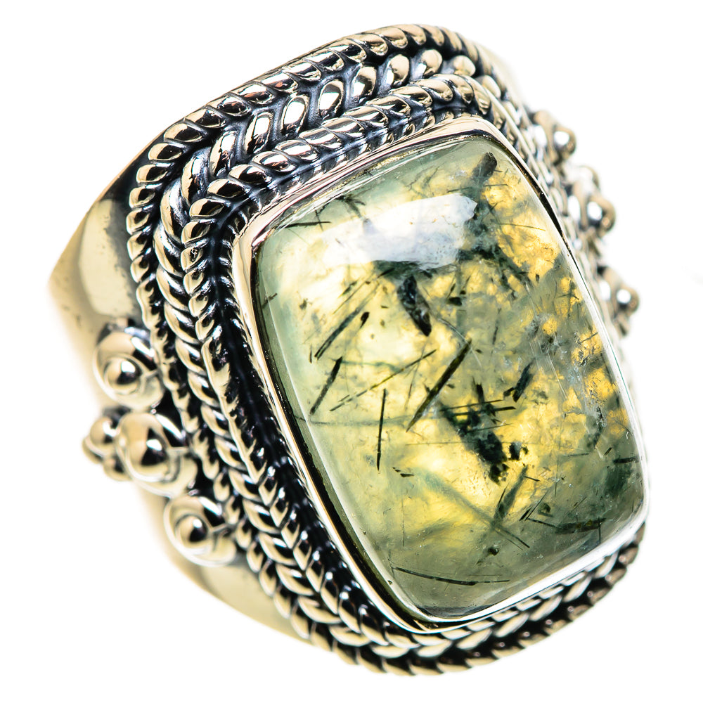 Prehnite Rings handcrafted by Ana Silver Co - RING133672 - Photo 2