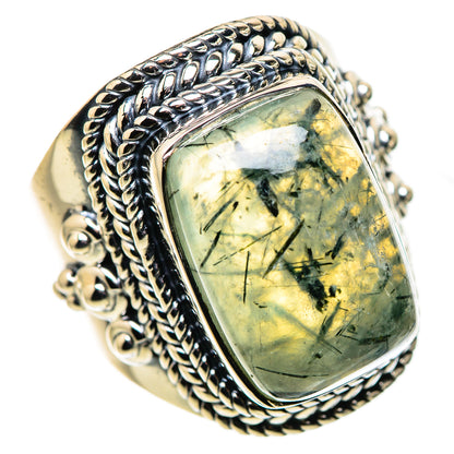 Prehnite Rings handcrafted by Ana Silver Co - RING133672 - Photo 2