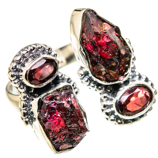 Garnet Rings handcrafted by Ana Silver Co - RING133678 - Photo 2