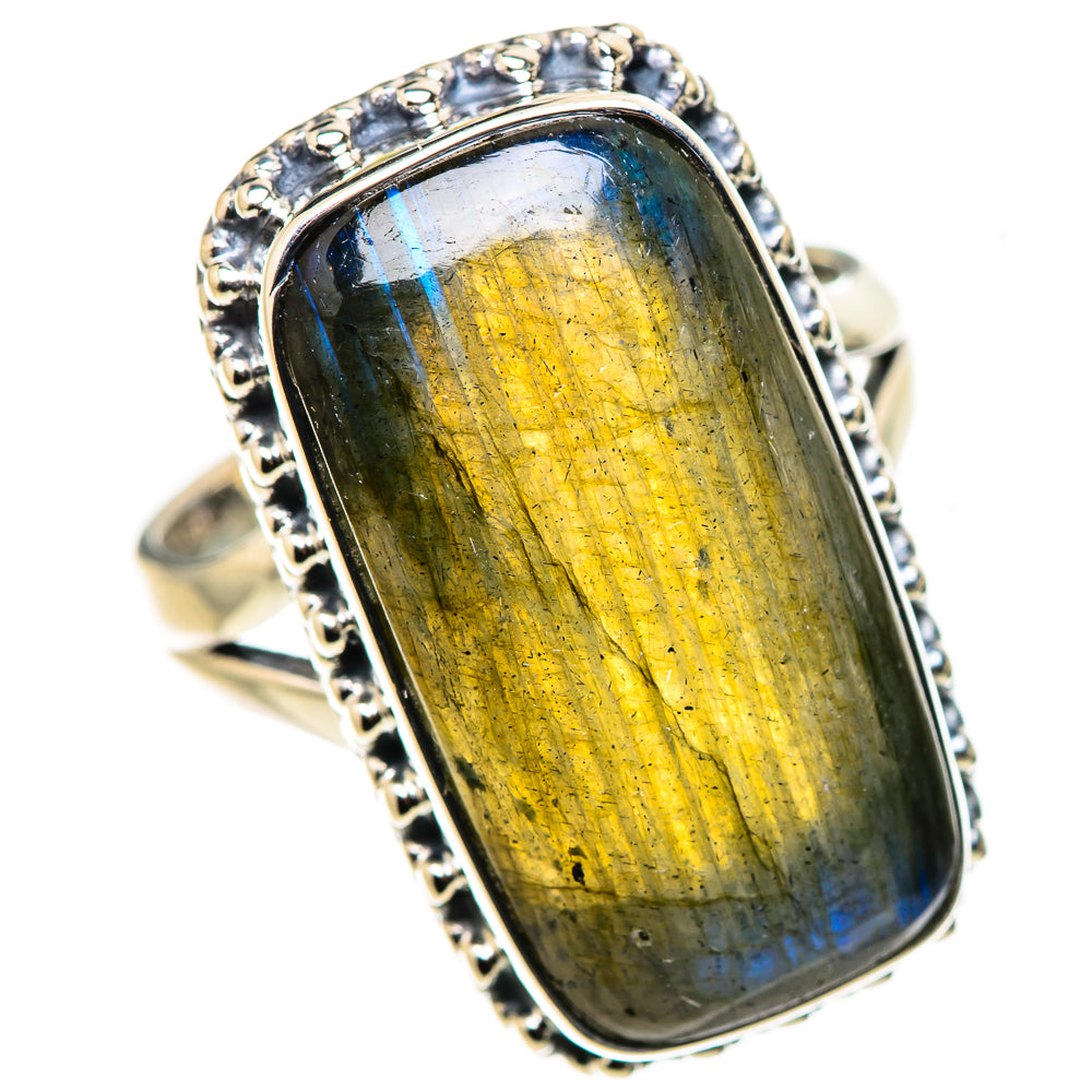 Labradorite Rings handcrafted by Ana Silver Co - RING133690 - Photo 2