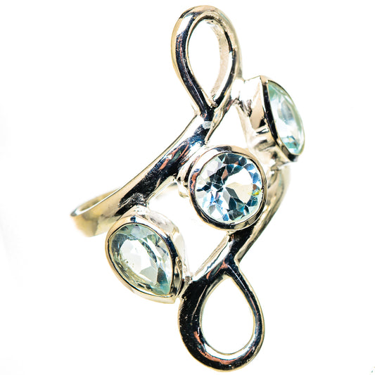 Blue Topaz Rings handcrafted by Ana Silver Co - RING133695 - Photo 2